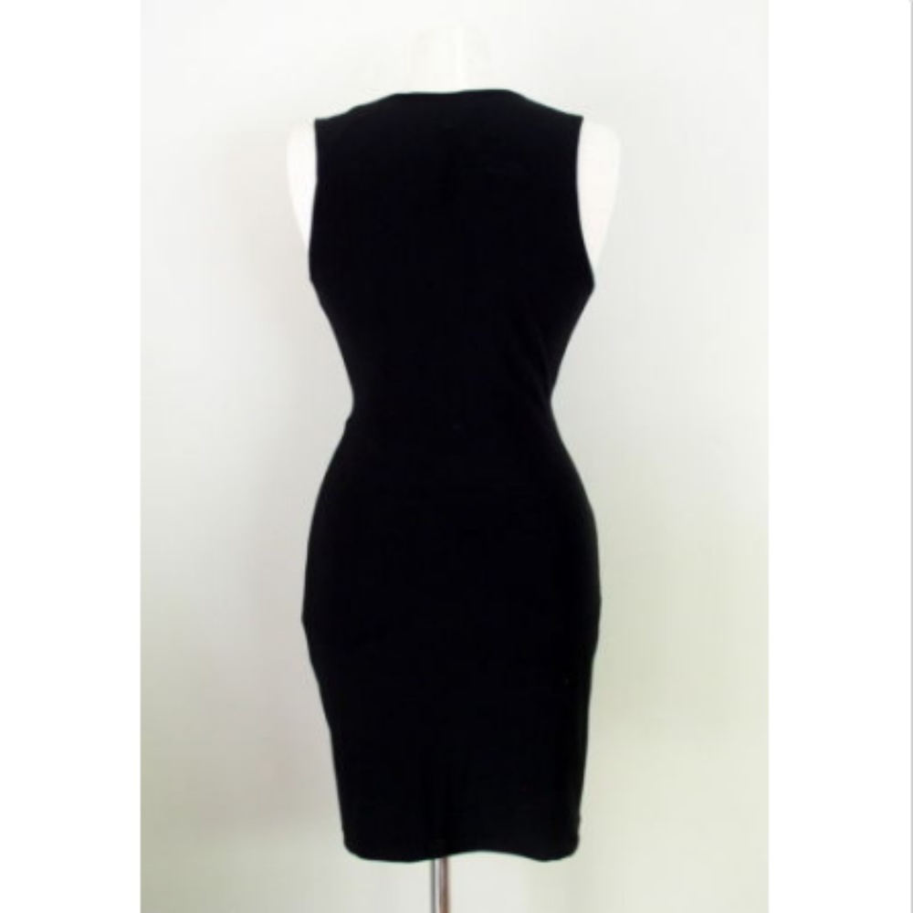 Cache Black Ruched Little Black Dress Sz M - Picture 8 of 8